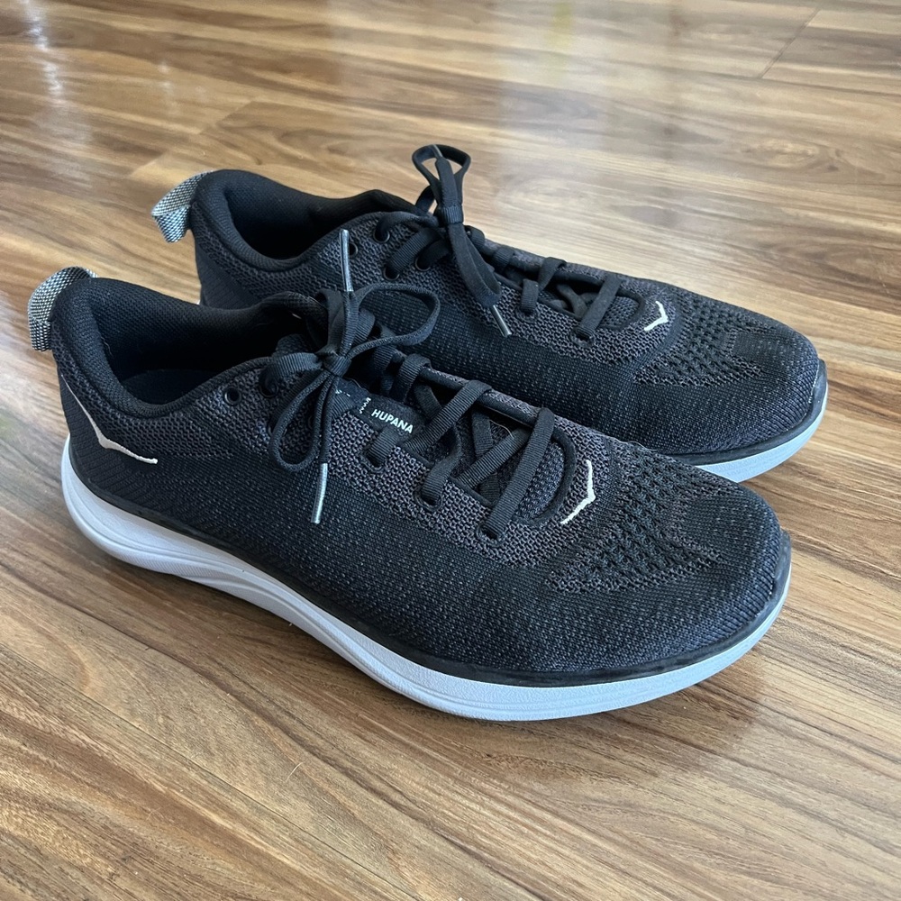 Hoka Black and White Running Shoes